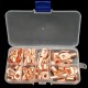 60Pcs SC Bare Copper Terminals Circular Splice Ring Terminal Cable Wire Connector with Plastic Box 60Pcs SC Bare Copper Terminals Circular Splice Ring Terminal Cable Wire Connector with Plastic Box