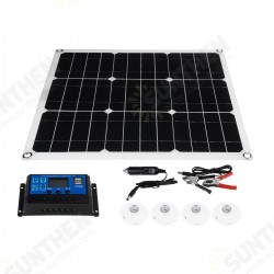 60W 18V Dual USB Solar Panel Battery Charger Monocrystal Solar Power Panel with 40A Solar Controller for Car Moto Motorboat 60W 18V Dual USB Solar Panel Battery Charger Monocrystal Solar Power Panel with 40A Solar Controller for Car Moto Motorboat