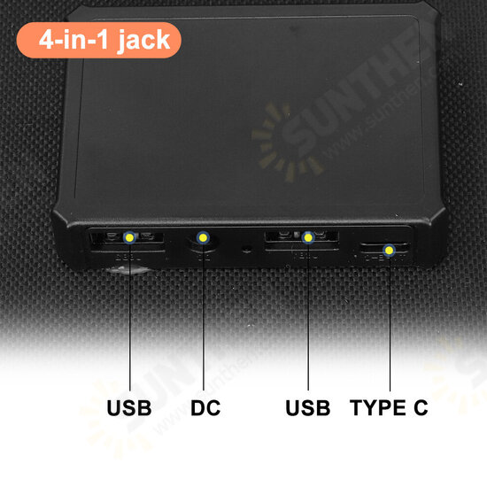 60W Solar Panel Portable Foldable Solar Charger 4in1 Jack for Summer Camping Van RV 60W Solar Panel Portable Foldable Solar Charger 4in1 Jack for Summer Camping Van RV