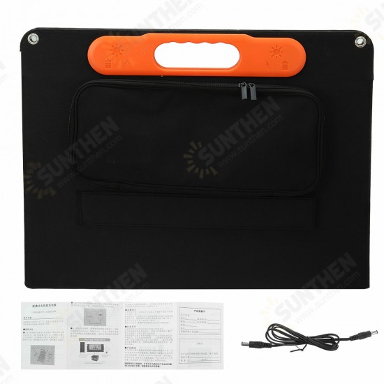 60W Solar Panel Portable Foldable Solar Charger 4in1 Jack for Summer Camping Van RV 60W Solar Panel Portable Foldable Solar Charger 4in1 Jack for Summer Camping Van RV