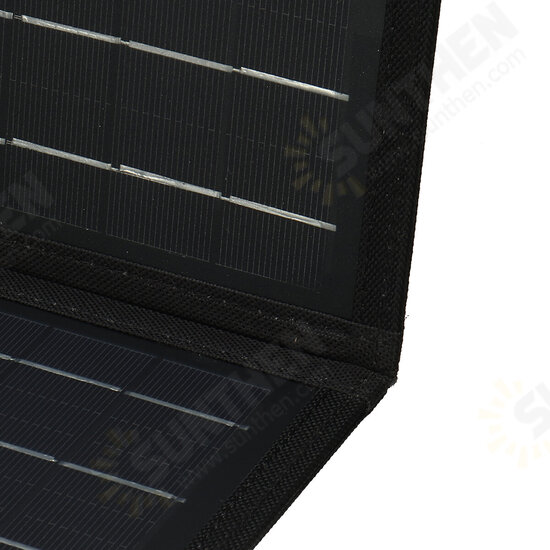 60W Solar Panel Portable Foldable Solar Charger 4in1 Jack for Summer Camping Van RV