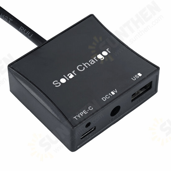 60W Solar Panel with USB Type-C DC interface with clips 60W Solar Panel with USB Type-C DC interface with clips