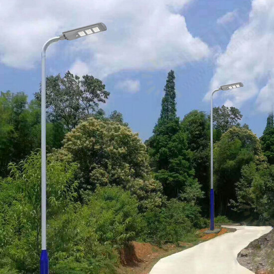 60W Solar Street LED Light Intelligent Time Switch Control with 6V Polycrystalline Solar Panel