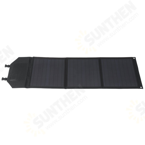 60W USB Solar Panel Folding Monocrystalline PET Power Charger for Phone RV Car MP3 PAD Charger Outdoor Battery Supply