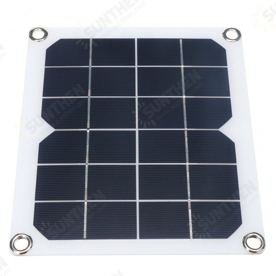 6V 10W Solar Panel Powered Fan Mini Ventilator for Pet House Greenhouse RV Roof