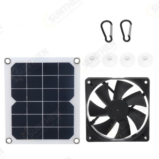 6V 10W Solar Panel Powered Fan Mini Ventilator for Pet House Greenhouse RV Roof 6V 10W Solar Panel Powered Fan Mini Ventilator for Pet House Greenhouse RV Roof