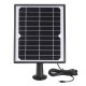 6V 8W Portable Solar Panel Solar Charging Panel for Outdoor Camera Security Monitoring Courtyard Lights with 3m Cable