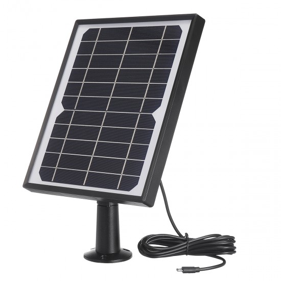 6V 8W Portable Solar Panel Solar Charging Panel for Outdoor Camera Security Monitoring Courtyard Lights with 3m Cable