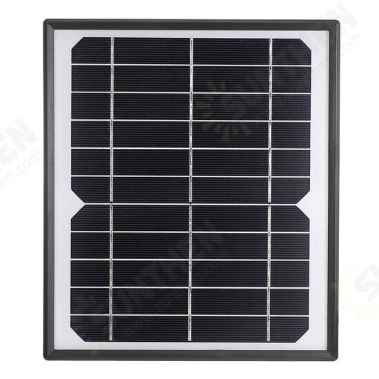 6V 8W Portable Solar Panel Solar Charging Panel for Outdoor Camera Security Monitoring Courtyard Lights with 3m Cable