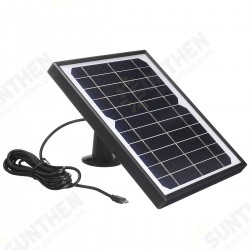 6V 8W Portable Solar Panel Solar Charging Panel for Outdoor Camera Security Monitoring Courtyard Lights with 3m Cable 6V 8W Portable Solar Panel Solar Charging Panel for Outdoor Camera Security Monitoring Courtyard Lights with 3m Cable