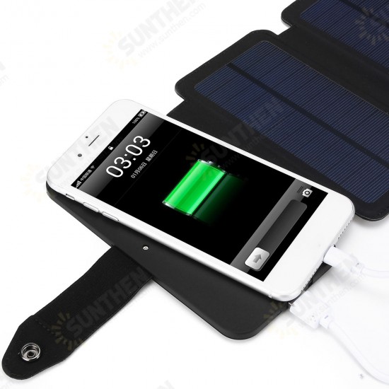 6W Portable Foldable Solar Panel Power Charger For Phone MP3/MP4/PDA Power Bank