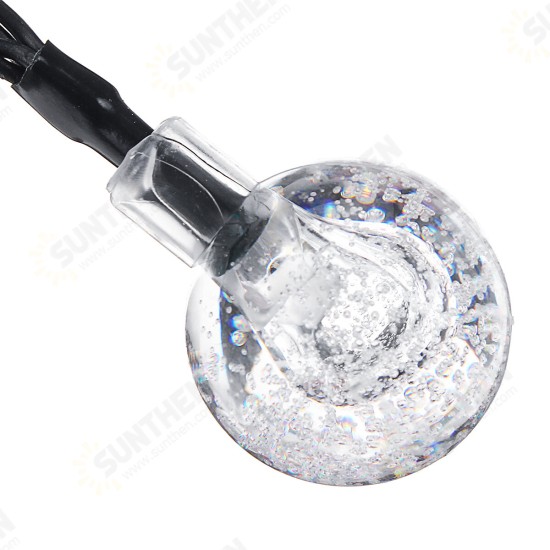 6m 30LED Waterproof Solar Light String Retro Crystal Ball Bulb String Decor Lamp 6m 30LED Waterproof Solar Light String Retro Crystal Ball Bulb String Decor Lamp