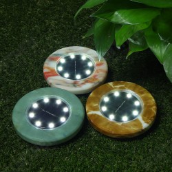 8 LED Outdoor Solar Buried Light Marble Waterproof Ground Path Garden Yard Lamp 8 LED Outdoor Solar Buried Light Marble Waterproof Ground Path Garden Yard Lamp