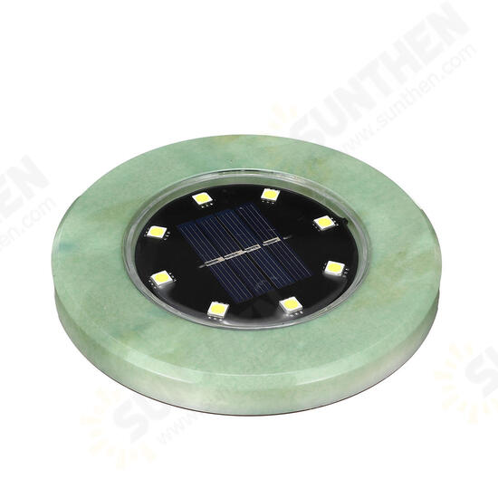 8 LED Outdoor Solar Buried Light Marble Waterproof Ground Path Garden Yard Lamp