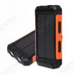 8000MAH Waterproof Solar Power Bank Solar Charger Built In Compass Dual USB Portable 2 LEDs Light 8000MAH Waterproof Solar Power Bank Solar Charger Built In Compass Dual USB Portable 2 LEDs Light