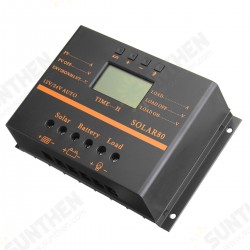 80A 12V/24V Auto LCD Solar Battery Regulator Charge Discharge Controller 80A 12V/24V Auto LCD Solar Battery Regulator Charge Discharge Controller