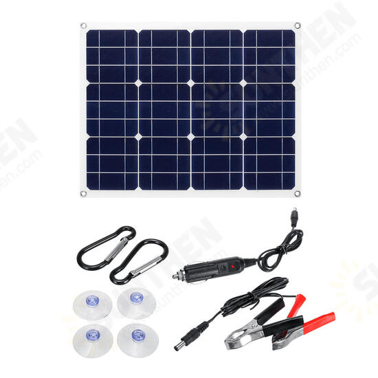80W 18V Mono Solar Panel Dual 12V/5V DC USB Monocrystaline Solar Charger For Car RV Boat Battery Charger Waterproof 80W 18V Mono Solar Panel Dual 12V/5V DC USB Monocrystaline Solar Charger For Car RV Boat Battery Charger Waterproof