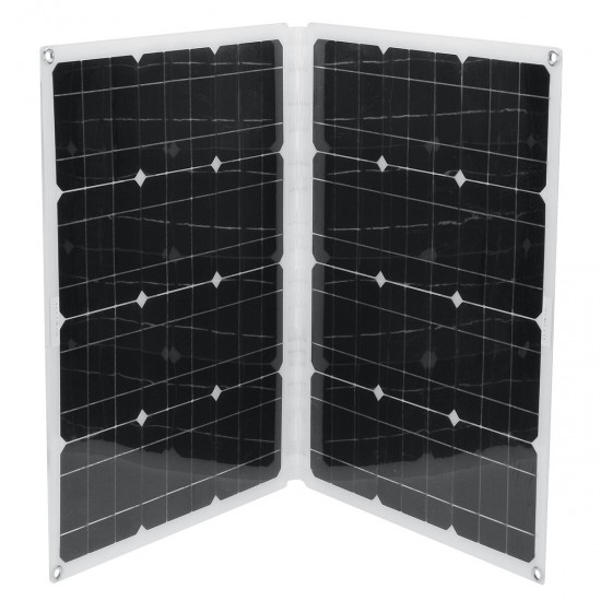 80W Foldable Monocrystalline Solar Panel USB 18V/5V DC TYPE-C For Car Boat Camping RV W/ None/10A/20A/30A/40A/50A Controller