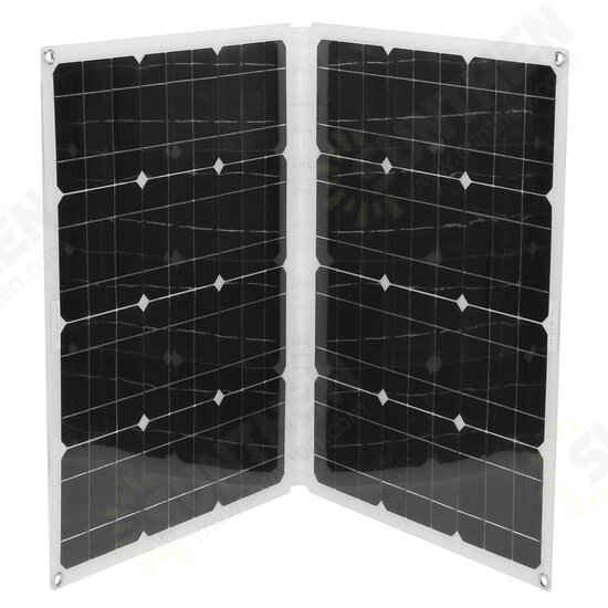 80W Foldable Monocrystalline Solar Panel USB 18V/5V DC TYPE-C For Car Boat Camping RV W/ None/10A/20A/30A/40A/50A Controller