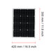 80W Foldable Monocrystalline Solar Panel USB 18V/5V DC TYPE-C For Car Boat Camping RV W/ None/10A/20A/30A/40A/50A Controller