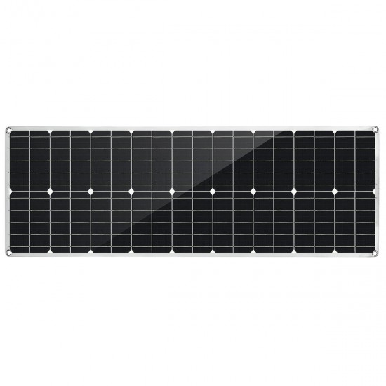 80W PET Flexible Dual USB Solar Panel DC Output Battery Charger Roof Boat Car