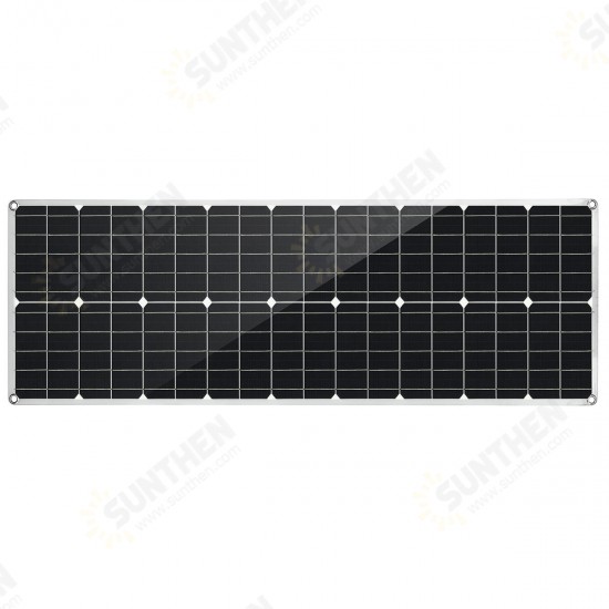 80W PET Flexible Dual USB Solar Panel DC Output Battery Charger Roof Boat Car