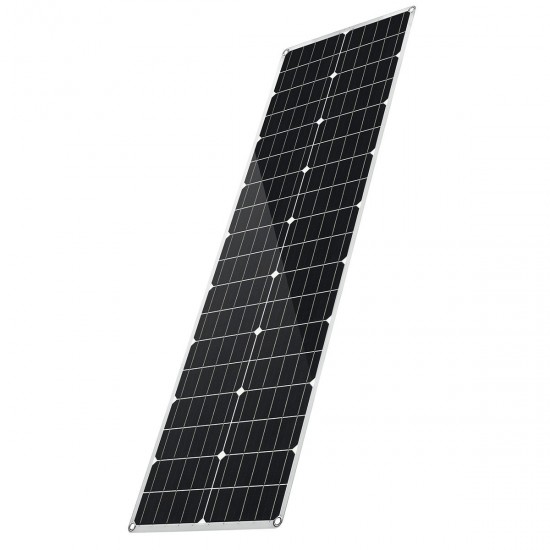 80W PET Flexible Dual USB Solar Panel DC Output Battery Charger Roof Boat Car