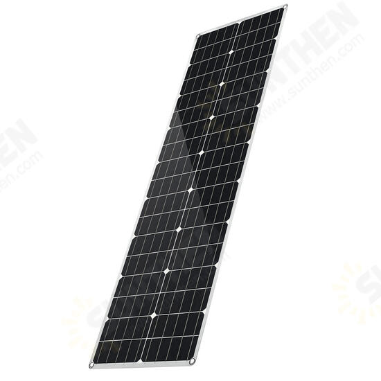 80W PET Flexible Dual USB Solar Panel DC Output Battery Charger Roof Boat Car