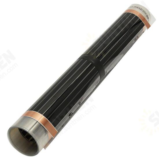 80cm 2M/3M/4M 220V Far Infrared Floor Heating Vinyl Film Crystal Carbon Fiber Underfloor Heating Film