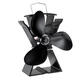 8.8 Inch Quiet 3/4 Blade EQ3-BK Stove Fan Fireplace Fire Heat Powered Saving Ecofan 8.8 Inch Quiet 3/4 Blade EQ3-BK Stove Fan Fireplace Fire Heat Powered Saving Ecofan