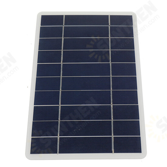 8W 5V USB Monocrystalline Silicon Solar Panel Phone Car USB Battery Outdoor Charger