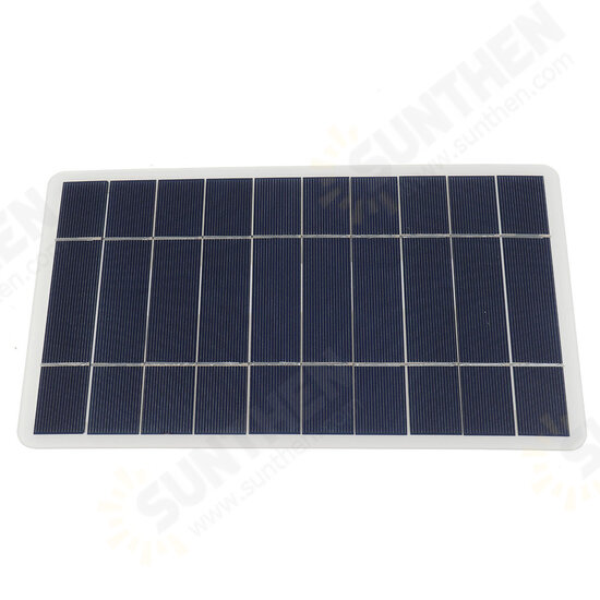 8W 5V USB Monocrystalline Silicon Solar Panel Phone Car USB Battery Outdoor Charger