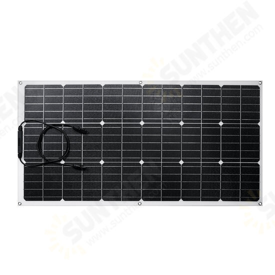 90W 18V ETFE Universal Solar Panel Battery Charger Power Charge Kit For RV Car Boat Camping