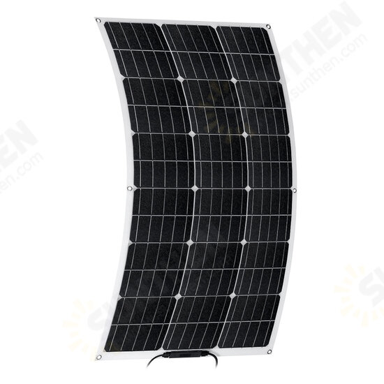 90W 18V ETFE Universal Solar Panel Battery Charger Power Charge Kit For RV Car Boat Camping