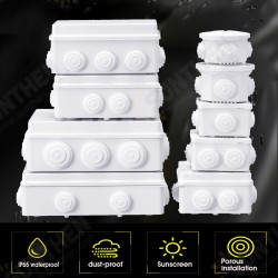 ABS Plastic Dustproof Waterproof IP65 Junction Box Universal Electrical Project Enclosure Junction Case ABS Plastic Dustproof Waterproof IP65 Junction Box Universal Electrical Project Enclosure Junction Case