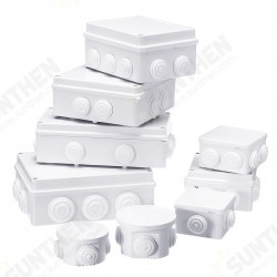 ABS Plastic Dustproof Waterproof IP65 Junction Box Universal Electrical Project Enclosure Junction Case ABS Plastic Dustproof Waterproof IP65 Junction Box Universal Electrical Project Enclosure Junction Case