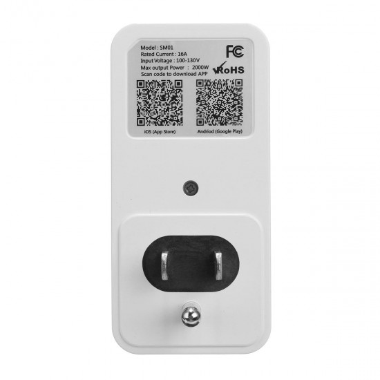 AC 110-130V Smart Switch Socket 16A WIFI Amazon Alexa Voice APP Remote Control Timer US