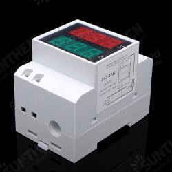 AC 80-300V Din Rail AC LED Dual Display Volt Meter Ammeter Voltage Ampere Gauge AC 80-300V Din Rail AC LED Dual Display Volt Meter Ammeter Voltage Ampere Gauge
