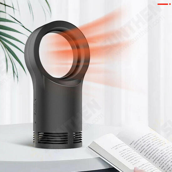 Bladeless Heater Fan Desktop Table Electric Heating Winter Warm Fan Space Air Blower Radiator