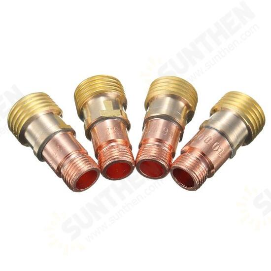 Brass Collets Stubby Gas Lens Connector With Mesh For Tig WP-17/18/26 Torch