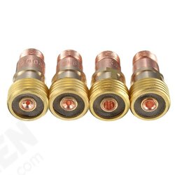 Brass Collets Stubby Gas Lens Connector With Mesh For Tig WP-17/18/26 Torch Brass Collets Stubby Gas Lens Connector With Mesh For Tig WP-17/18/26 Torch