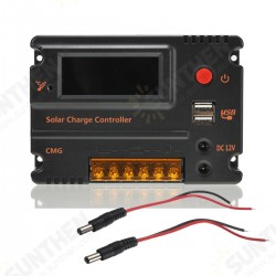 CMG-2420 20A 12V-24V LCD Display PWM Solar Panel Regulator Charge Controller with USB Port CMG-2420 20A 12V-24V LCD Display PWM Solar Panel Regulator Charge Controller with USB Port