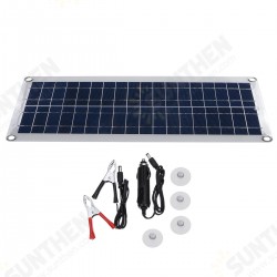 DC 12V/18V Solar Panel Double 5V USB Port Charging Battery Charger For Camping Traveling DC 12V/18V Solar Panel Double 5V USB Port Charging Battery Charger For Camping Traveling
