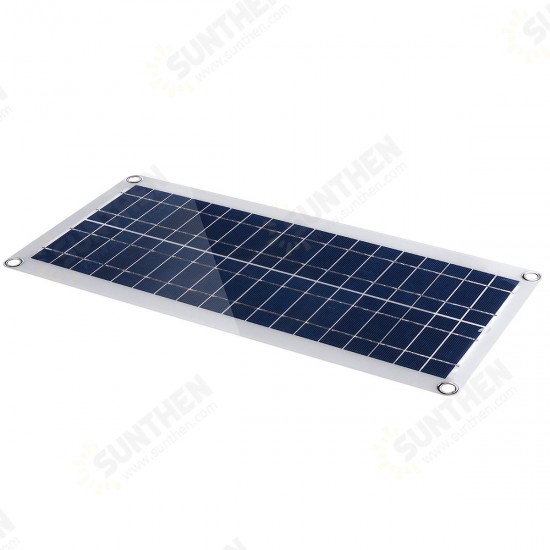 DC 12V/18V Solar Panel Double 5V USB Port Charging Battery Charger For Camping Traveling DC 12V/18V Solar Panel Double 5V USB Port Charging Battery Charger For Camping Traveling