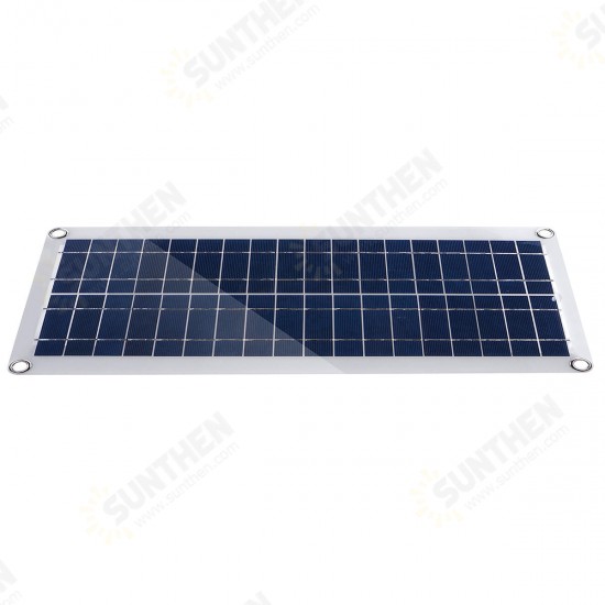 DC 12V/18V Solar Panel Double 5V USB Port Charging Battery Charger For Camping Traveling