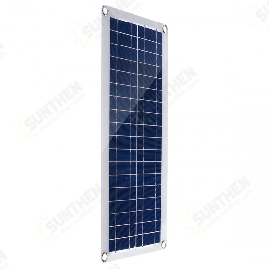 DC 12V/18V Solar Panel Double 5V USB Port Charging Battery Charger For Camping Traveling