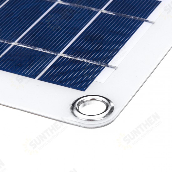 DC 12V/18V Solar Panel Double 5V USB Port Charging Battery Charger For Camping Traveling DC 12V/18V Solar Panel Double 5V USB Port Charging Battery Charger For Camping Traveling