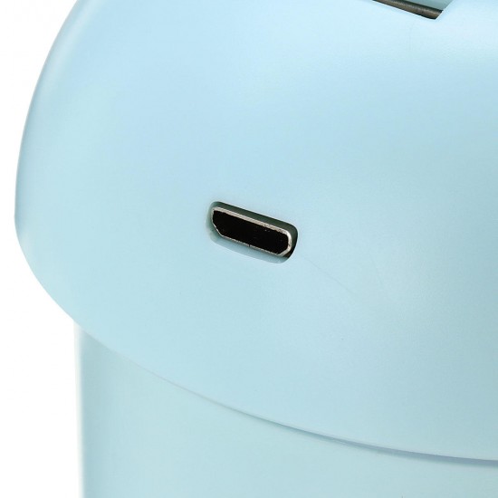 DC 5V 2W USB Humidifier 200mL Air Purify Water Meter Cooler Fan Mushroom Night Light Lamp
