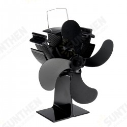 Dispaly Eco Friendly 4-Blade Heat Powered Stove Fan for Wood/Log Burner/Fireplace 203CFM Thermal Power Fan With Thermometer Dispaly Eco Friendly 4-Blade Heat Powered Stove Fan for Wood/Log Burner/Fireplace 203CFM Thermal Power Fan With Thermometer
