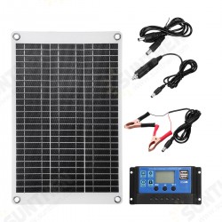 ETFE Flexible Solar Panel Charger 15W 10A Solar Power Panel With Controller for 12V Car Battery Mobile Phone Charger ETFE Flexible Solar Panel Charger 15W 10A Solar Power Panel With Controller for 12V Car Battery Mobile Phone Charger